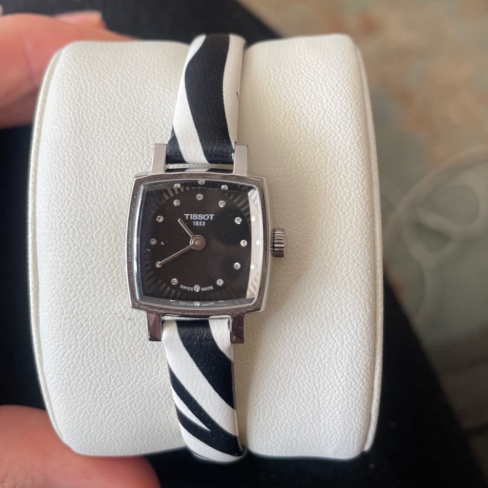 Zebra printed band Tissot Watch